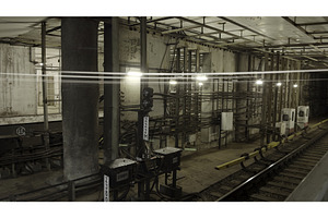 Subway tunnel infrastructure with, an Industrial Photo by Media Whale Stock
