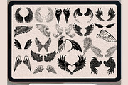 Angel Wings brush stamp PROCREATE, a Brush Add-On by TaKong Magics (Thumbnail 4 of 4)