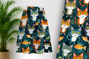 Bright Eyed Cats and Fishy Friends, an Animal Illustration by Sharon Schwalbe (Thumbnail 3 of 6)