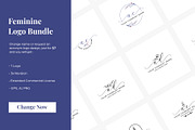 Feminine logo bundle, a Branding & Logo Template by GranzCreative (Thumbnail 2 of 4)