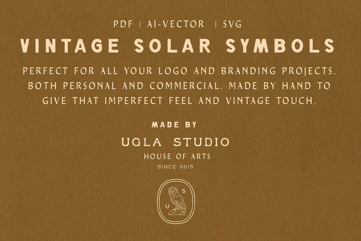 Vintage Solar Symbols, a Decorative Illustration by UglaStudio (Photo 6 of 6)