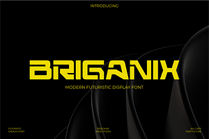 Briganix – Futuristic Modern font