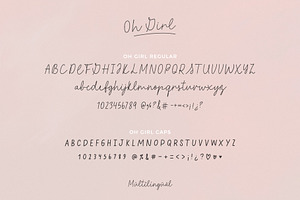 Script Font Oh Girl