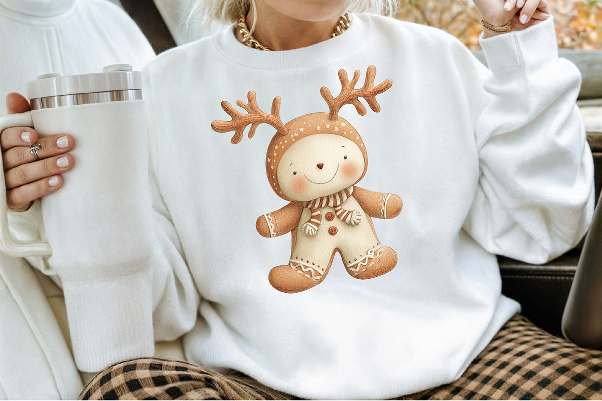 Christmas Gingerbread Man Clipart Bu, an Illustration by Sublimation Artist (Photo 4 of 6)