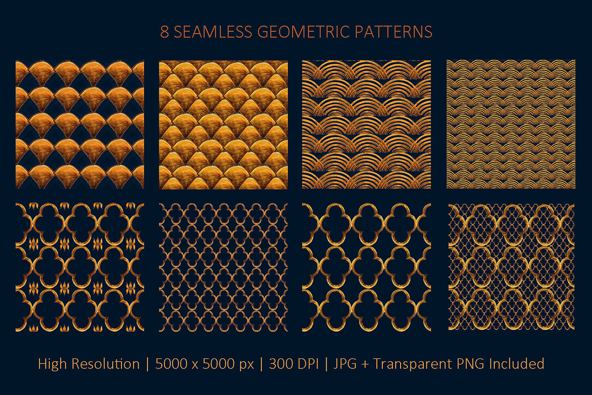 Celestial Gold: Arabic Patterns Kit, a Pattern Graphic by FineArt (Photo 2 of 5)