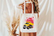 Kids Valentine’s Day Dump Truck PNG, an Illustration by DreamCafeArt (Thumbnail 7 of 8)