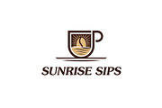 Sunrise Sips Logo, a Food Illustration by Kaushal Jangid (Thumbnail 2 of 4)