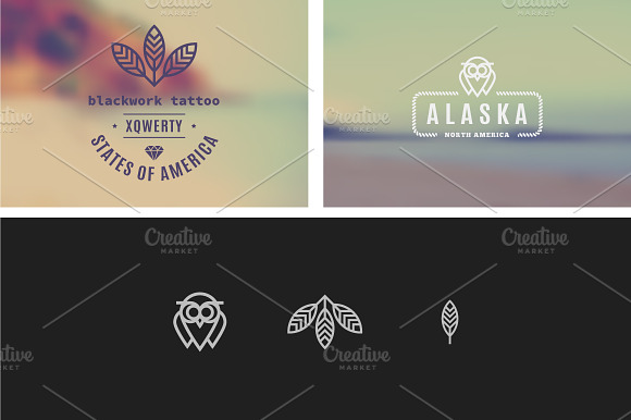Trendy Retro Vintage Insignias