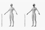 Natural Female 01 A-Pose Base Mesh, a Characters & Person 3D Model by VK Studio (Thumbnail 20 of 26)
