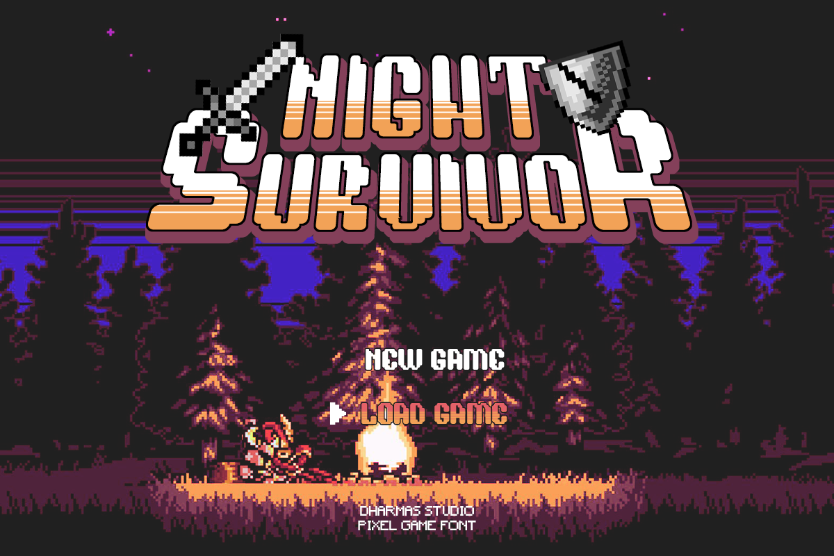 Game Paused - Pixel Game Family, a Sans Serif Font by Dharmas Foundry (Photo 10 of 12)