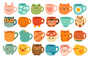 Cute Mug Set, an Object Illustration by ananastya (Thumbnail 2 of 3)