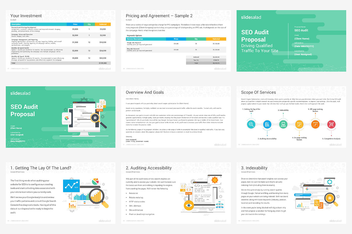 Top Digital Marketing Proposals PPT, a Presentation Template by SlideSalad (Photo 11 of 32)