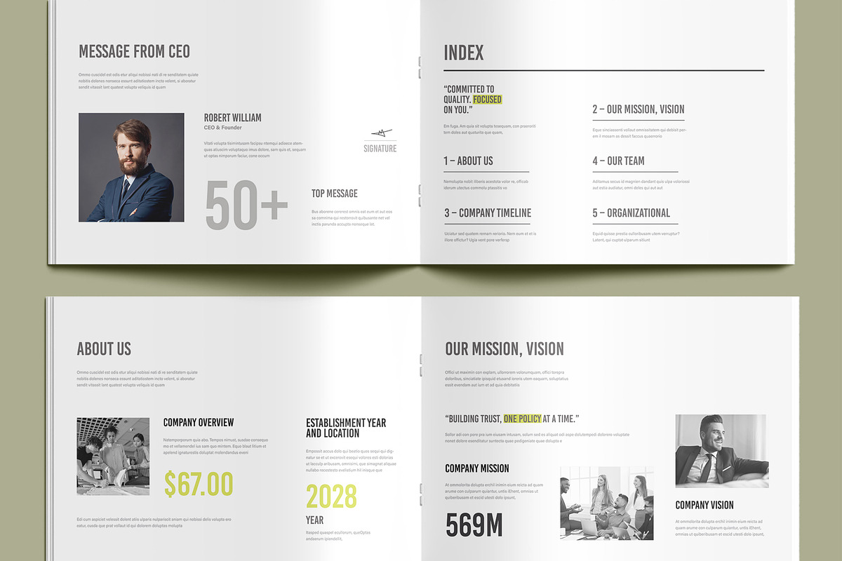 Business Company Profile Brochure, a Brochure Template by MightyDesign (Photo 3 of 9)