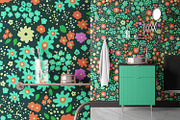 Green Ditsy Flowers, a Pattern Graphic by MalyskaStudio (Thumbnail 9 of 9)