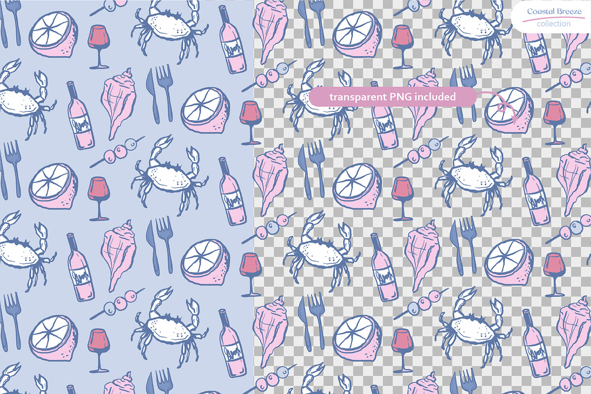 Coastal Breeze - Seamless Patterns, a Pattern Graphic by Milky April (Photo 3 of 6)