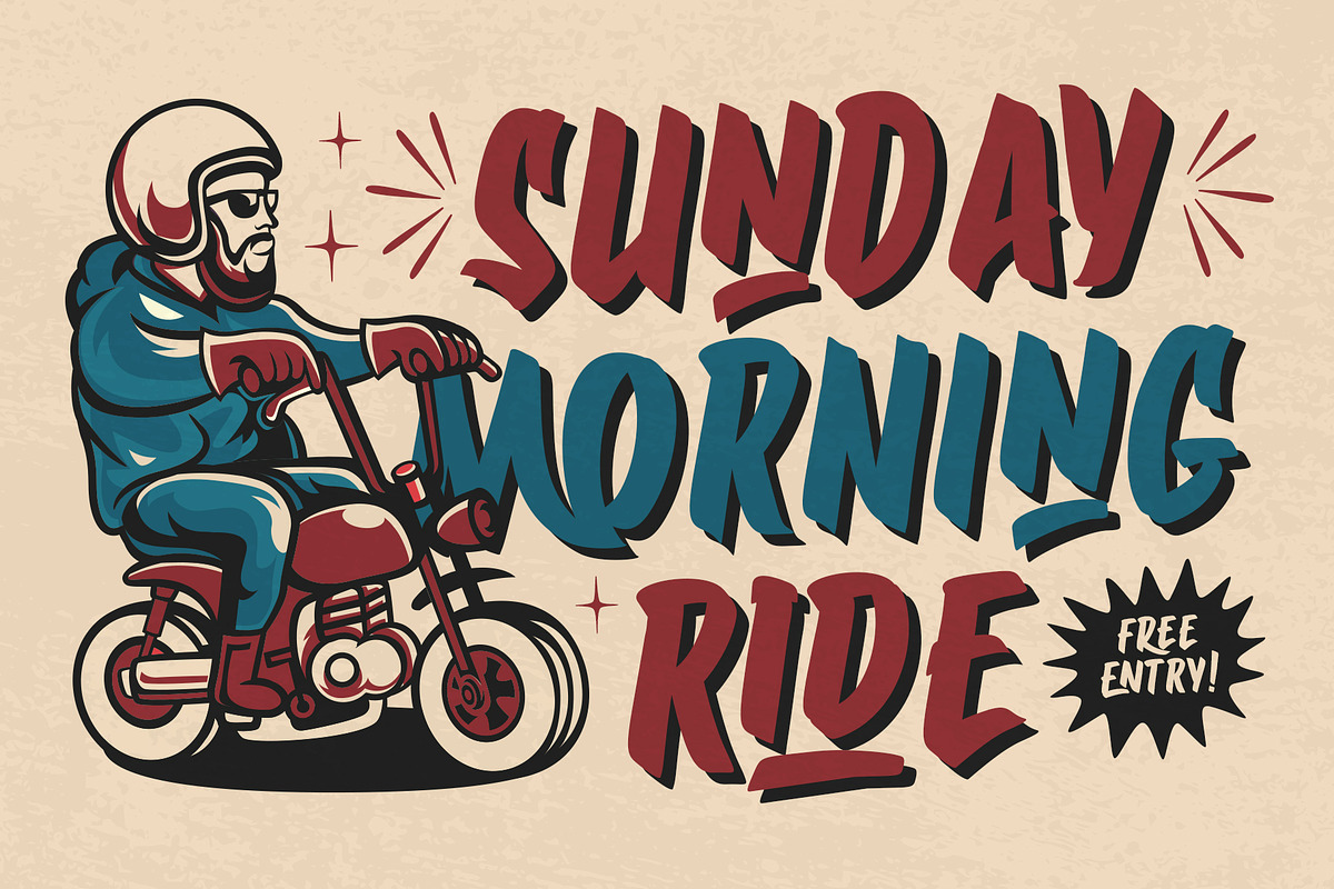 Garage Brush Font, a Handwritten Font by alit design (Photo 5 of 15)