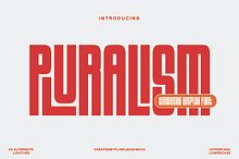 Plularism - Condensed Sans Serif