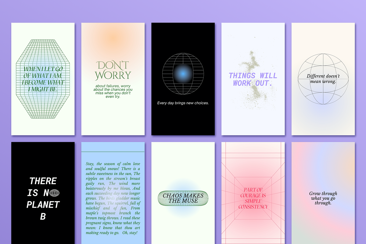 Inspirational Quotes for Instagram, a Social Media Template by Bonumo (Photo 7 of 12)