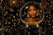 Gold Snow Globe Photo Effect, a Social Media Template by DesignerCandies (Thumbnail 3 of 4)