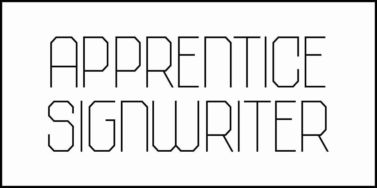 Apprentice Signwriter JNL, a Sans Serif Font by Jeff Levine Fonts (Photo 2 of 5)