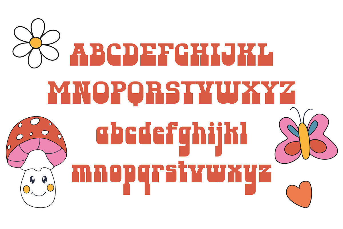 Soul Hustle - 1970s Psychedelic Font, a Serif Font by HipFonts (Photo 2 of 7)