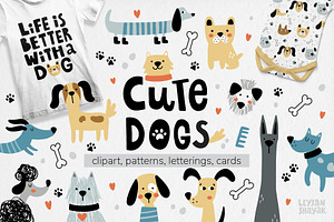 Cute Dogs Clipart Collection