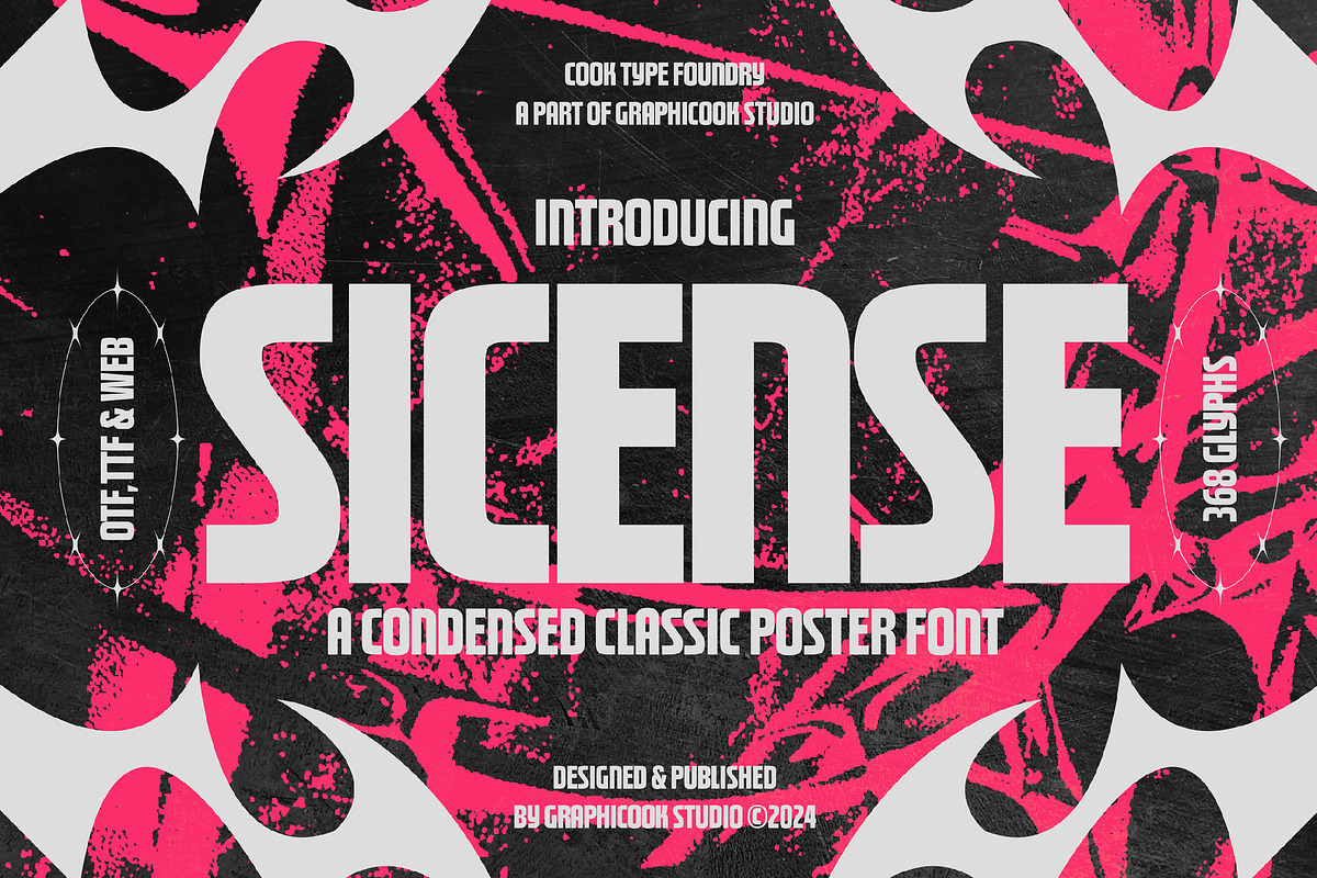 Sicense, a Sans Serif Font by graphicook (Photo 1 of 10)