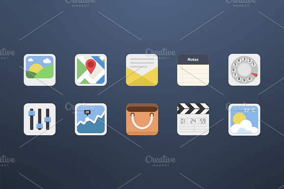 10 Android Icons Set 2