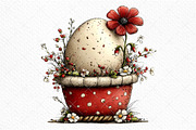 Whimsical Easter Basket Clipart, an Illustration by Craft Nest (Thumbnail 9 of 11)