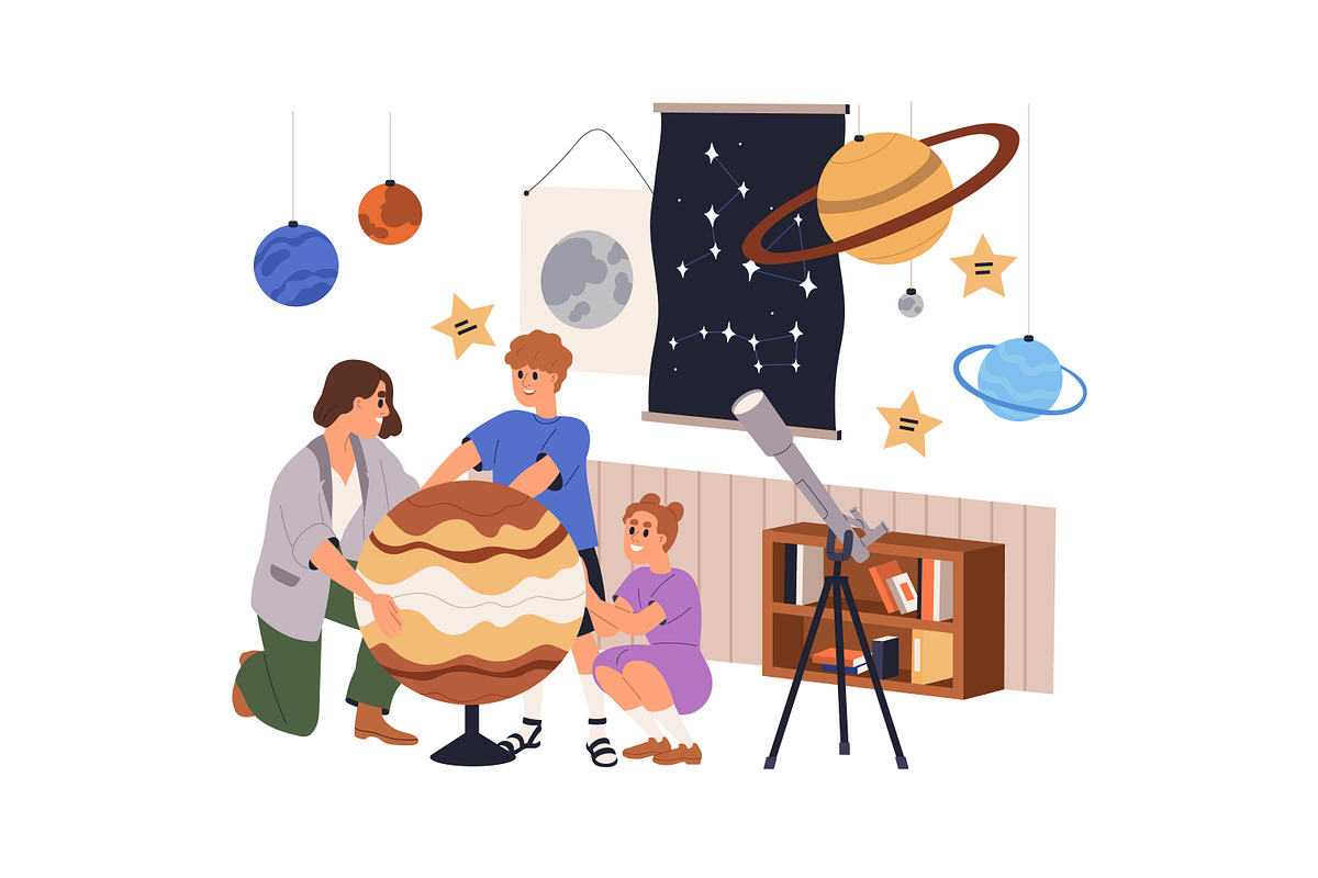 School teachers in classrooms set, an Education Illustration by Good Studio (Photo 11 of 15)