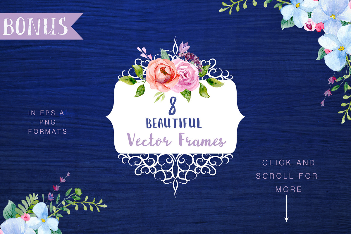 Watercolour Leaves and Floral Kit, a Texture Illustration by Maria Zebroff (Photo 10 of 11)