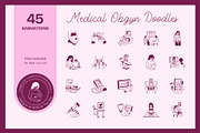 Animated Medical Obgyn Doodles, an Outline Icon by Vectors Market (Thumbnail 1 of 4)