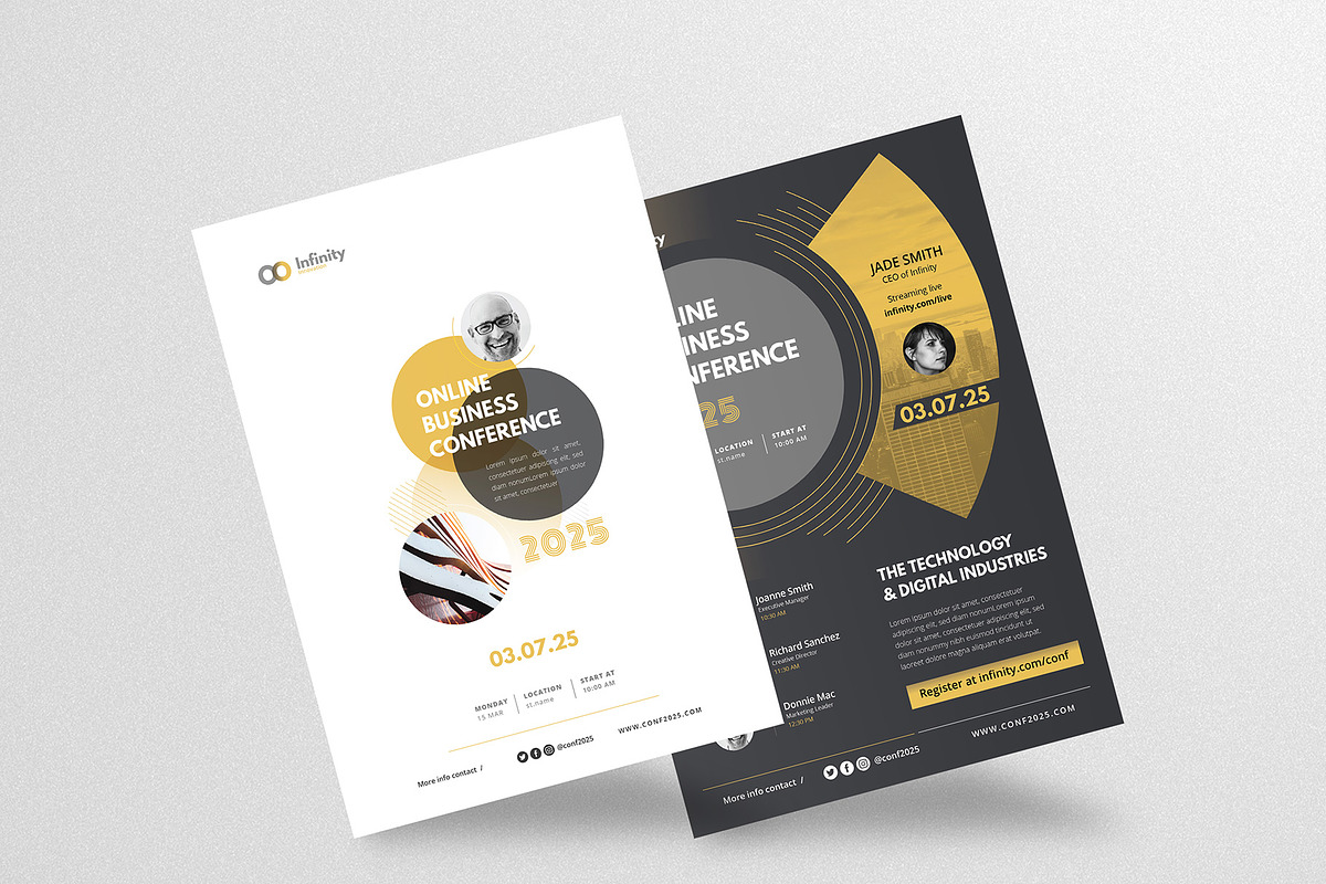 Event / Online Business Conference, a Flyer Template by Creativity-Design (Photo 3 of 4)