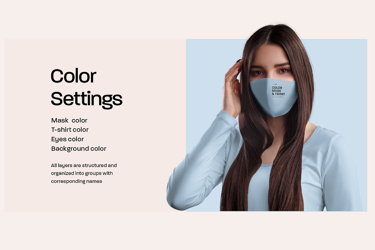 4 Mockups Face Mask, a Mask Mockup by Grow Design Craft Studio (Photo 2 of 6)