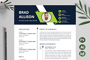 New Resume | CV Template, a Resume Template by Attractive Resume (Thumbnail 1 of 3)