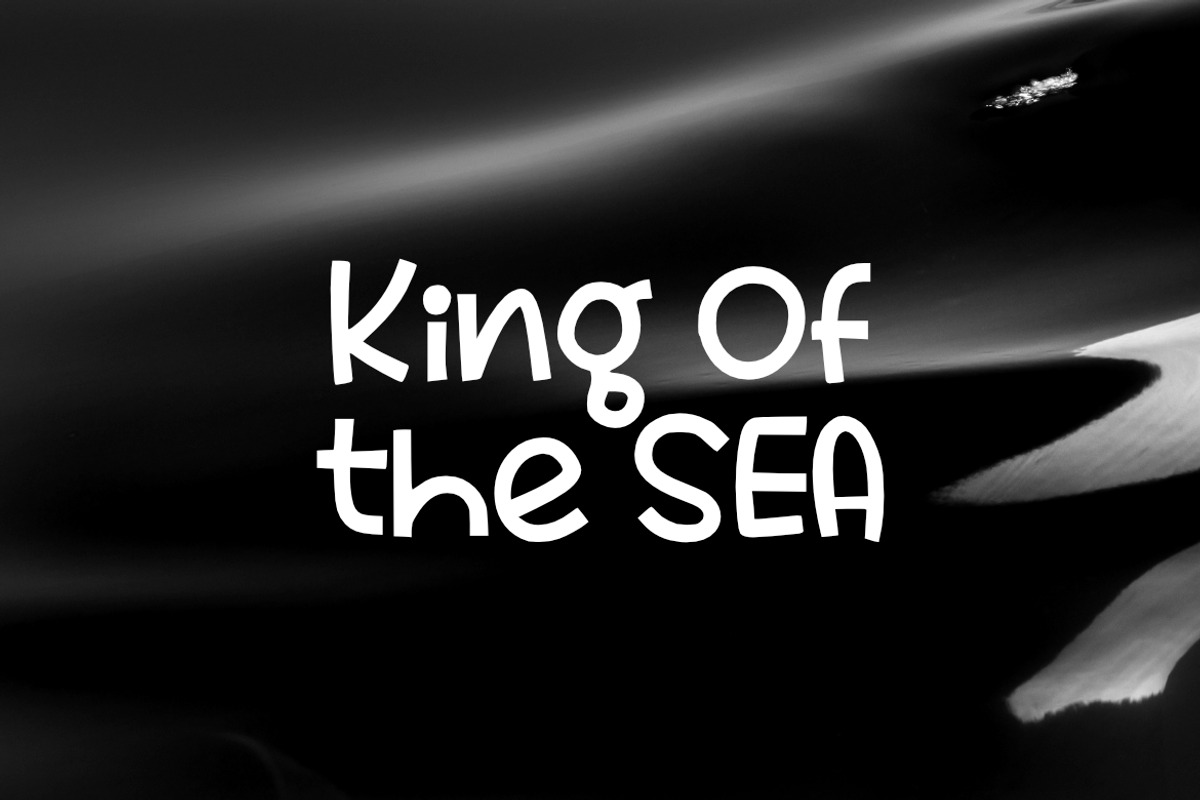 Big Whale Font, a Sans Serif Font by YandiDesigns (Photo 4 of 4)