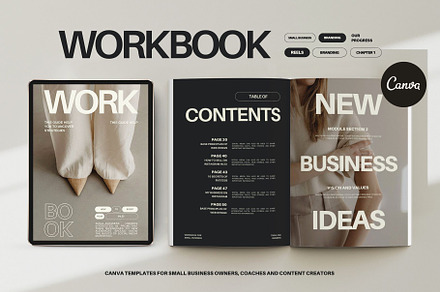 Workbook Template Canva IV, a Marketing Template by Instprofi | Studio Estimo