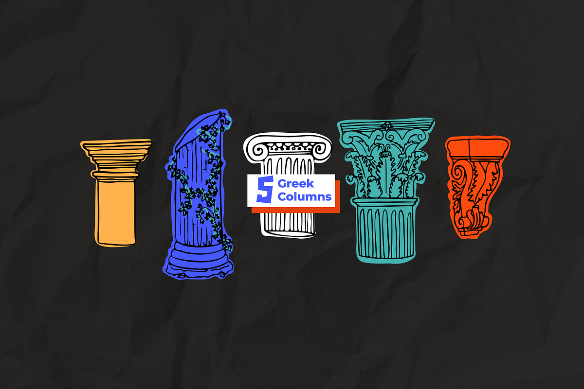 Ancient Empire: Sculptures & Columns, a Decorative Illustration by PixelAesthetic (Photo 3 of 9)