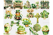 St.Patrick’s Day Clipart, a Seasonal Illustration by GlamArtZhanna (Thumbnail 6 of 6)