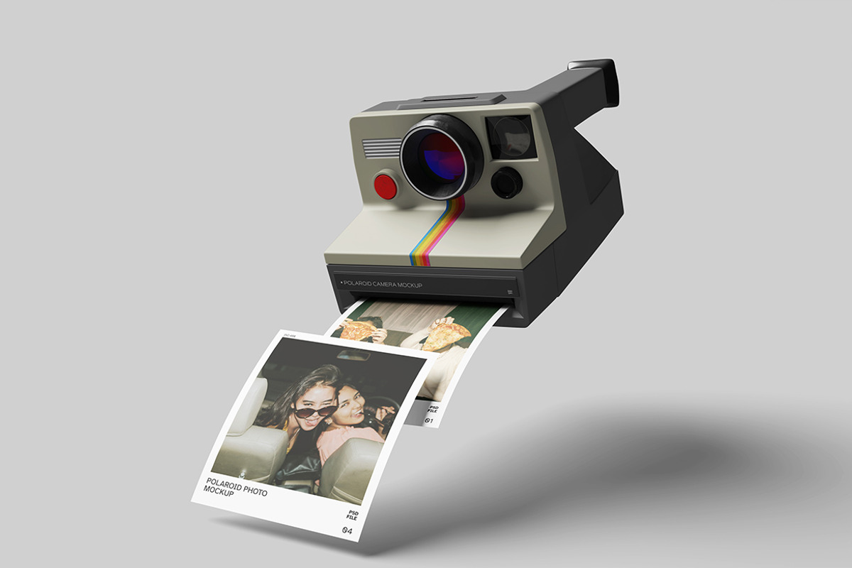 Polaroid Mockup For Branding, an Advertising Mockup by bimockup (Photo 6 of 6)
