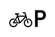 Bicycle Parking Symbol Icon Set, an Icon by musafir_fashion (Thumbnail 9 of 12)