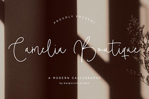 Camelia Boutique - Calligraphy Font