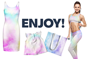 Pastel Tie-dye Patterns, a Pattern Graphic by Vaughn Studios (Thumbnail 4 of 4)