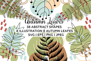 Abstract Autumn Forest Leaf Clipart