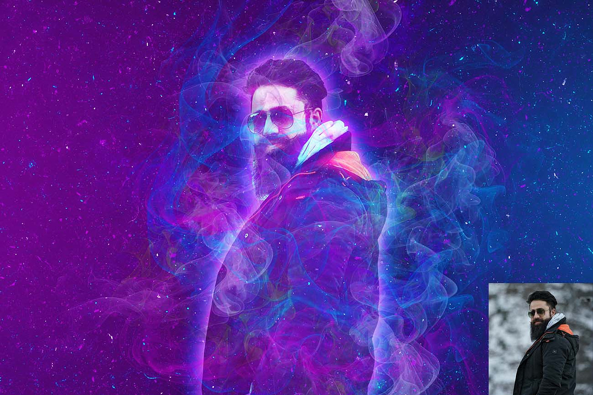 Cyber Smoke & Vapor FX Ps Action, an Action Add-On by Studio Retouch (Photo 4 of 15)