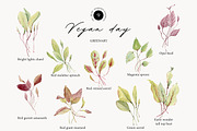VEGAN DAY Watercolor set, a Food Illustration by Lemaris (Thumbnail 7 of 10)