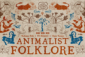 Animalist Folklore: Vector Elements, an Object Graphic by Design Squad