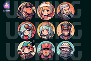 VECTOR FACES UI (5th set), a Person Illustration by UI-KING (Thumbnail 1 of 4)