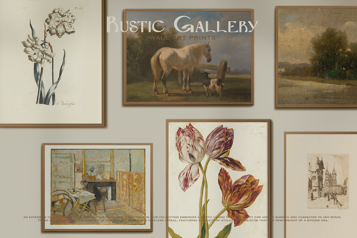 300+ Rustic Gallery Wall Art Prints, a Seasonal Illustration by Digital Museum (Photo 6 of 9)