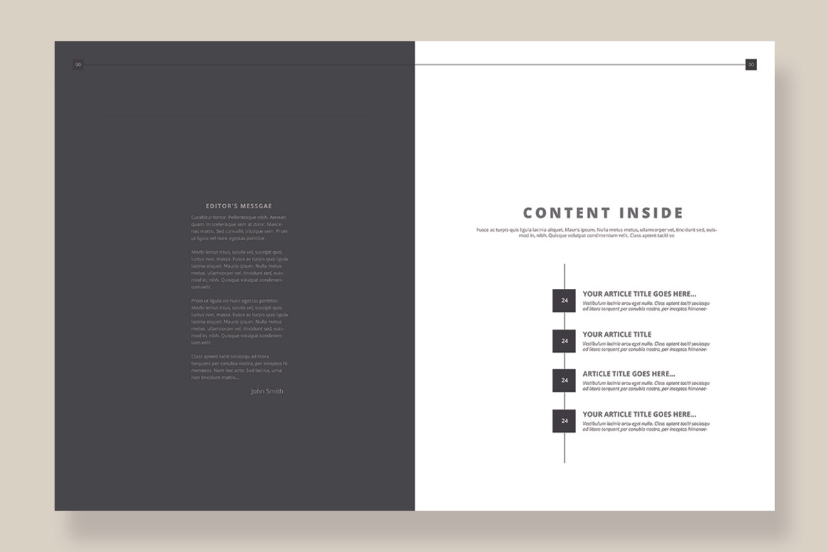 Magazine Template 05, a Magazine Template by pmvch (Photo 4 of 12)
